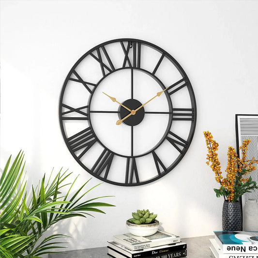 Thick Heavy Large Metal Wall Clock