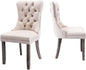 Set of 6 Velvet Tufted Dining Chairs